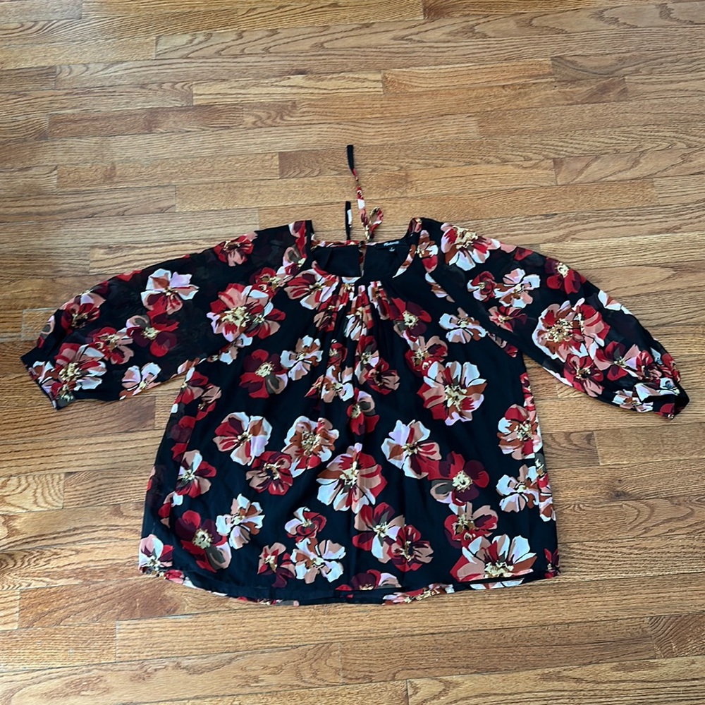 Madewell floral blouse